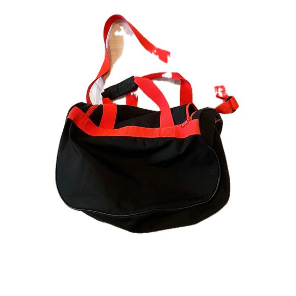 Adidas Defender Small 16"x10"x8" Black Orange Duffel Gym Bag - Picture 3 of 5